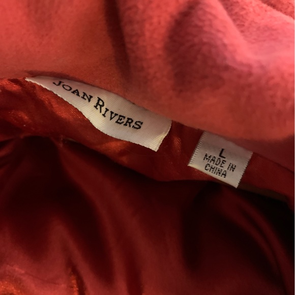 Joan Rivers Red Cape with Gold Tone Buttons - Picture 3 of 3